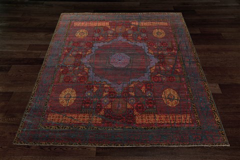 Serapi Red Hand Knotted 80 X 100  Area Rug 151-18874 Image 8