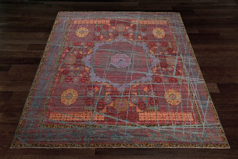 Serapi Red Hand Knotted 80 X 100  Area Rug 151-18874 Image 9