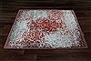 Chobi Red Square Hand Knotted 10 X 10  Area Rug 151-18875 Thumb 4