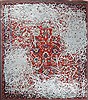 Chobi Red Square Hand Knotted 10 X 10  Area Rug 151-18875 Thumb 0