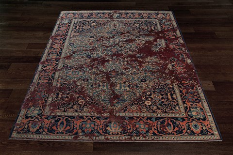 Turco-Persian Blue Hand Knotted 80 X 94  Area Rug 151-18876 Image 4