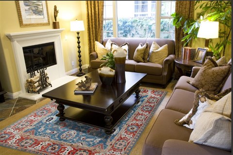 Chobi Blue Hand Knotted 80 X 100  Area Rug 151-18878 Image 2