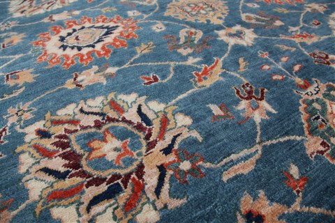 Chobi Blue Hand Knotted 80 X 100  Area Rug 151-18878 Image 8