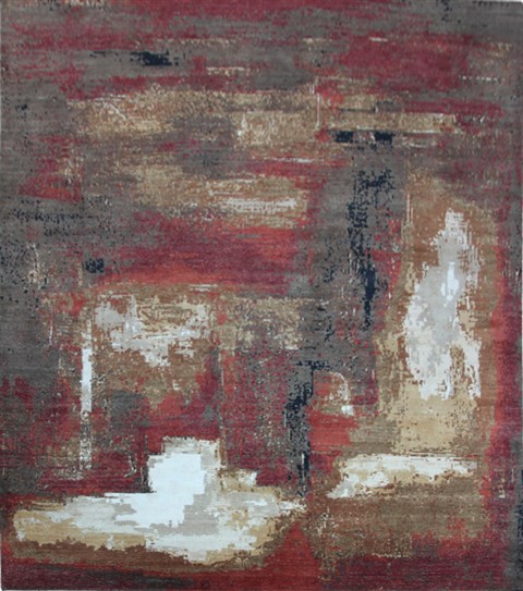 Modern Multicolor Square Hand Knotted 10 X 10  Area Rug 151-18880 Image 0