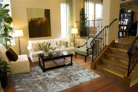 Modern Multicolor Hand Knotted 80 X 100  Area Rug 151-18881 Image 3