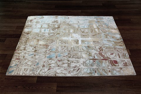 Modern Multicolor Hand Knotted 80 X 100  Area Rug 151-18881 Image 7