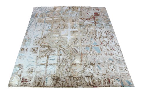 Modern Multicolor Hand Knotted 80 X 100  Area Rug 151-18881 Image 9