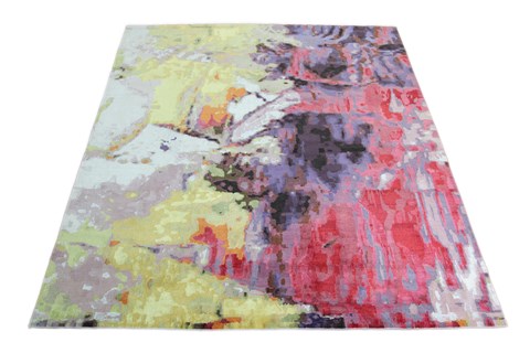 Modern Multicolor Hand Knotted 80 X 100  Area Rug 151-18883 Image 6