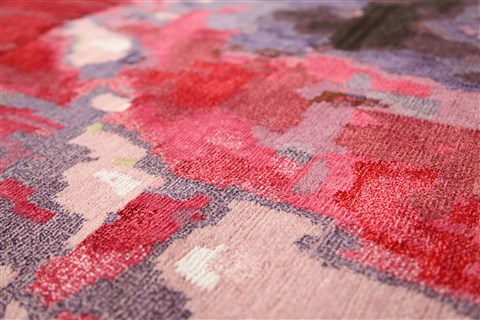 Modern Multicolor Hand Knotted 80 X 100  Area Rug 151-18883 Image 7