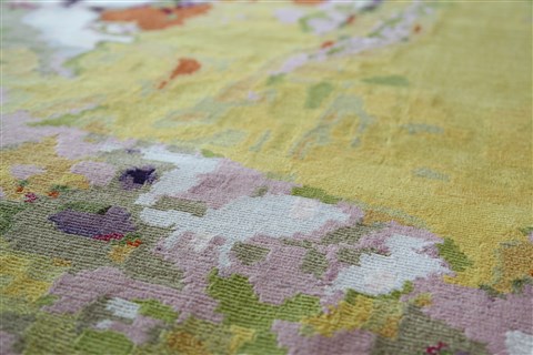 Modern Multicolor Hand Knotted 80 X 100  Area Rug 151-18883 Image 8