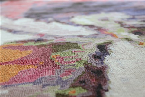 Modern Multicolor Hand Knotted 80 X 100  Area Rug 151-18883 Image 9