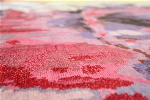 Modern Multicolor Hand Knotted 80 X 100  Area Rug 151-18883 Image 10