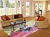 Modern Multicolor Hand Knotted 80 X 100  Area Rug 151-18883 Thumb 4