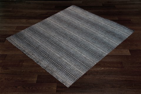 Gabbeh Grey Hand Knotted 80 X 100  Area Rug 151-18884 Image 10