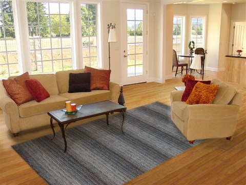 Gabbeh Grey Hand Knotted 80 X 100  Area Rug 151-18887 Image 4