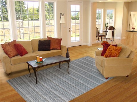 Gabbeh Grey Hand Knotted 80 X 100  Area Rug 151-18890 Image 4