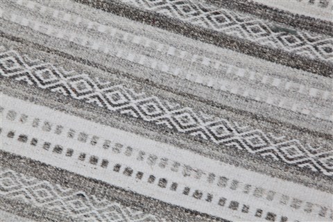 Gabbeh Grey Square Hand Knotted 10 X 10  Area Rug 151-18895 Image 3