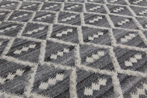 Indo-Nepal Grey Square Hand Knotted 10 X 10  Area Rug 151-18900 Image 6