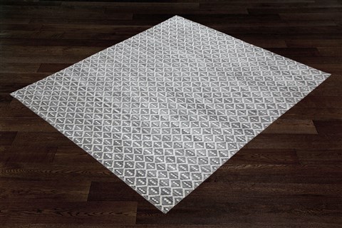 Indo-Nepal Grey Square Hand Knotted 10 X 10  Area Rug 151-18900 Image 3