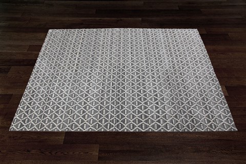 Indo-Nepal Grey Square Hand Knotted 10 X 10  Area Rug 151-18900 Image 4