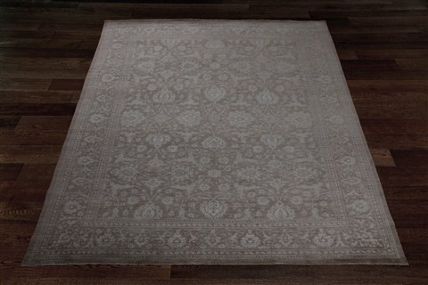 Chobi Brown Hand Knotted 90 X 120  Area Rug 151-18903 Image 4