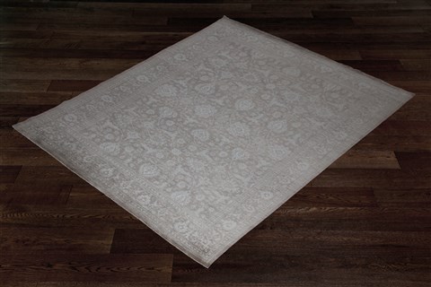 Chobi Brown Hand Knotted 90 X 120  Area Rug 151-18903 Image 6