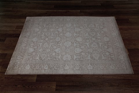 Chobi Brown Hand Knotted 90 X 120  Area Rug 151-18903 Image 7