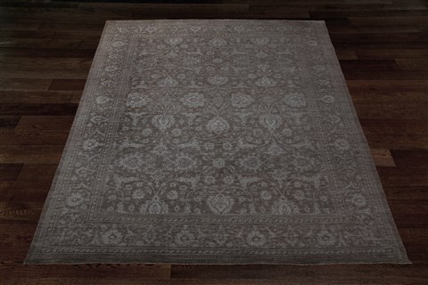Chobi Brown Hand Knotted 90 X 120  Area Rug 151-18903 Image 8