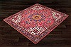 Kazak Red Square Hand Knotted 10 X 10  Area Rug 151-18911 Thumb 1