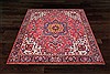 Kazak Red Square Hand Knotted 10 X 10  Area Rug 151-18911 Thumb 2