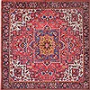 Kazak Red Square Hand Knotted 10 X 10  Area Rug 151-18911 Thumb 0