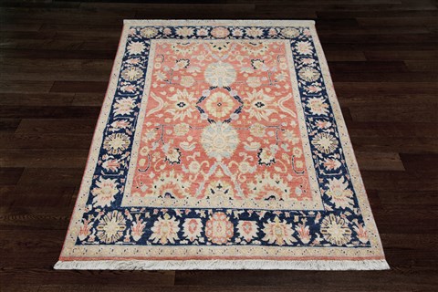 Chobi Red Hand Knotted 40 X 60  Area Rug 151-18917 Image 7