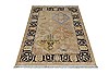 Patchwork Brown Hand Knotted 40 X 60 Area Rug 151-18919 Thumb 8