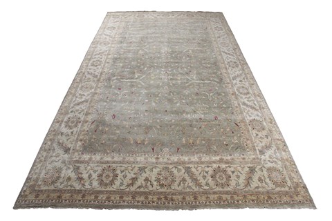 Chobi Green Hand Knotted 120 X 180  Area Rug 151-18920 Image 12