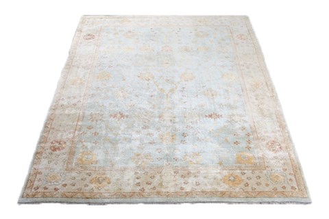 Chobi Blue Hand Knotted 97 X 140  Area Rug 151-18923 Image 1