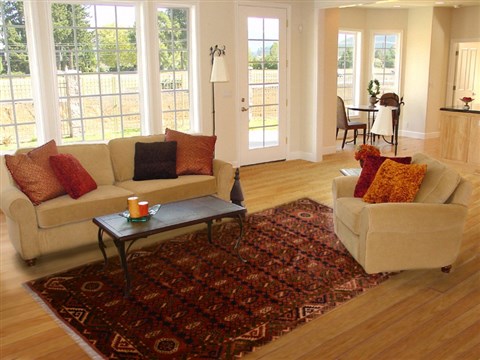 Pishavar Brown Hand Knotted 75 X 100  Area Rug 100-18930 Image 4