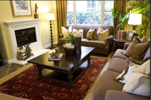 Pishavar Brown Hand Knotted 75 X 100  Area Rug 100-18930 Image 2