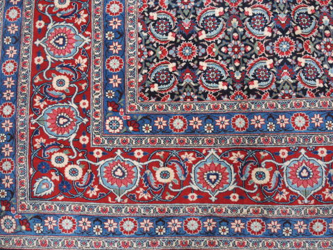 Mood Blue Hand Knotted 78 X 118 Area Rug 100-18932 Image 5