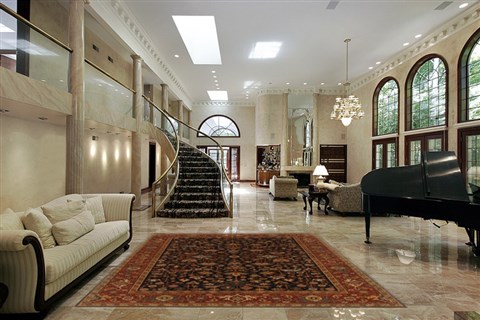 Serapi Blue Hand Knotted 81 X 910  Area Rug 250-18967 Image 1