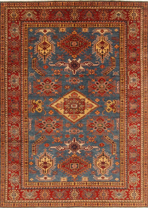 Kazak Blue Hand Knotted 68 X 95  Area Rug 250-18968 Image 0