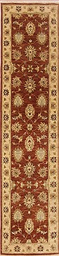 Ziegler Beige Runner Hand Knotted 2'5" X 10'1"  Area Rug 250-18978