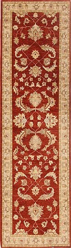Pishavar Beige Runner Hand Knotted 2'9" X 9'9"  Area Rug 250-18981