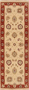 Ziegler Beige Runner Hand Knotted 2'8" X 7'10"  Area Rug 250-18988