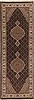Tabriz Black Runner Hand Knotted 29 X 81  Area Rug 250-18989 Thumb 0