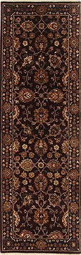 Agra Red Runner Hand Knotted 2'6" X 8'0"  Area Rug 250-18990