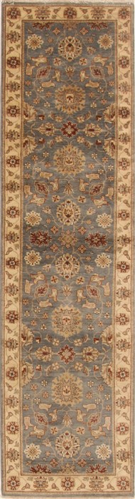Ziegler Blue Runner Hand Knotted 27 X 911  Area Rug 250-18996 Image 0