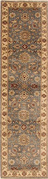 Ziegler Blue Runner Hand Knotted 2'7" X 9'11"  Area Rug 250-18996