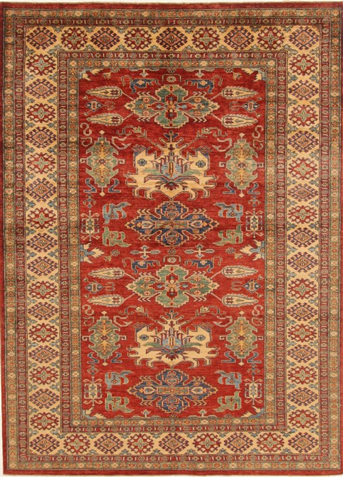 Kazak Red Hand Knotted 65 X 90  Area Rug 250-19008 Image 0