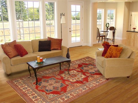 Kazak Red Hand Knotted 511 X 810  Area Rug 250-19011 Image 4