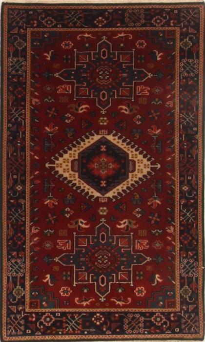 Karajeh Red Hand Knotted 26 X 41  Area Rug 250-19020 Image 0